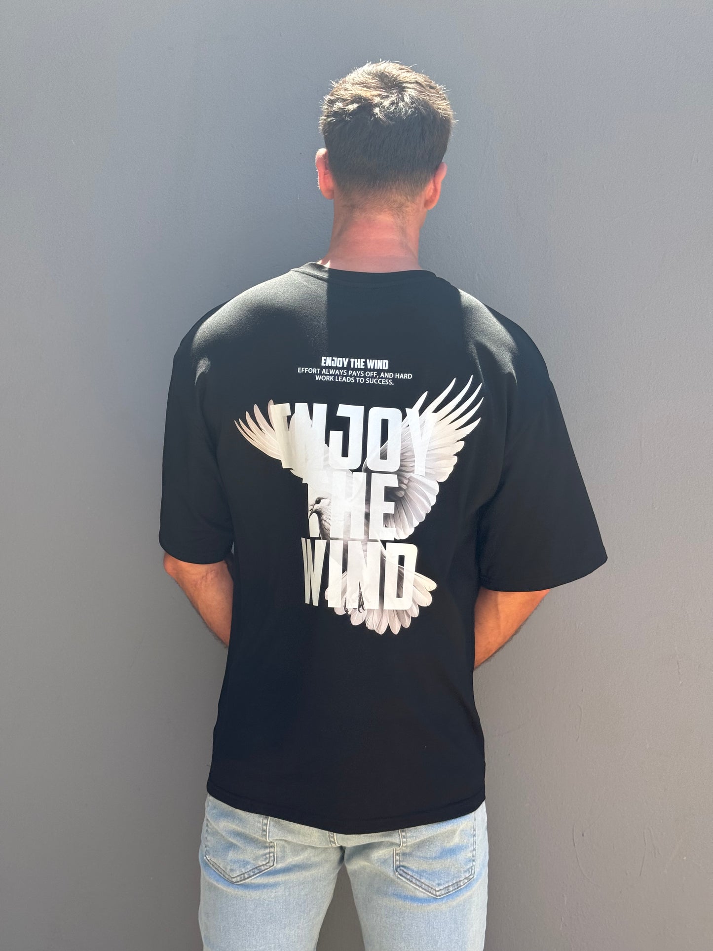 Eagle Oversized Tee Ανδρική - Black