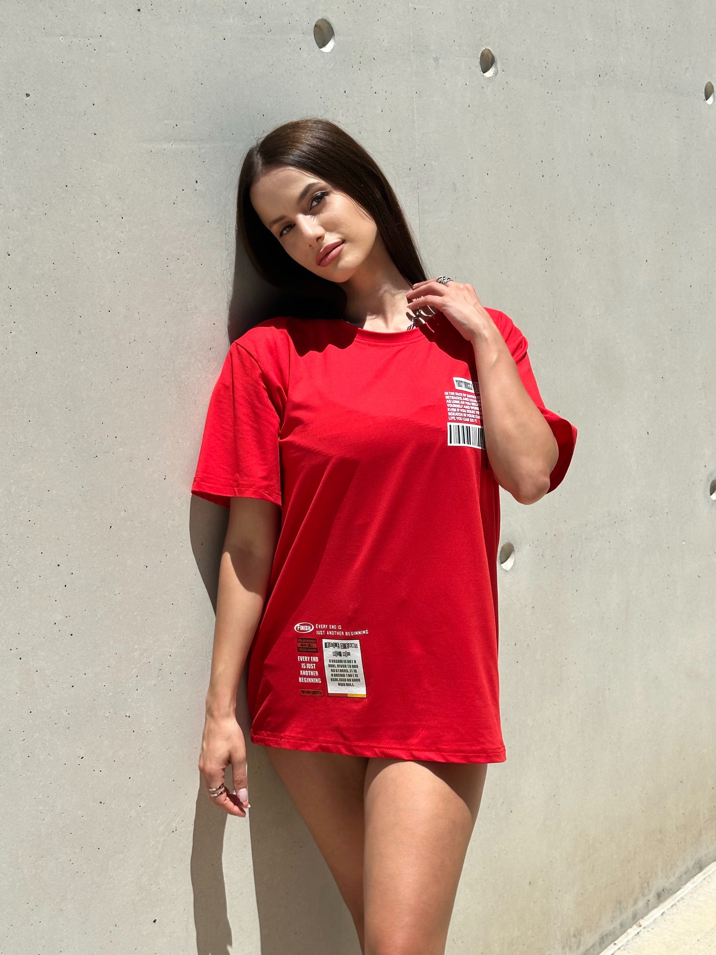 Doja Print Tee Γυναικεία - Red