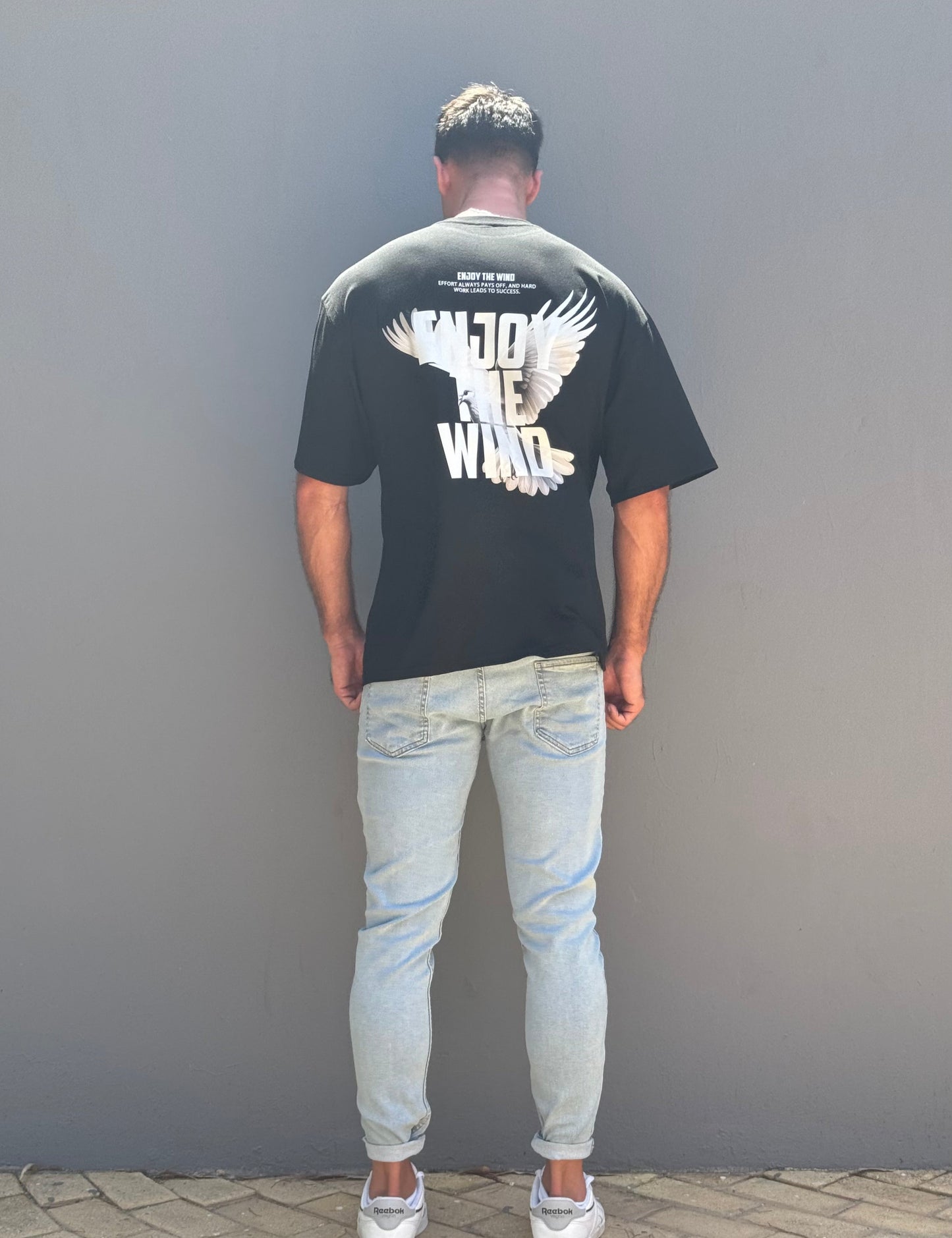 Eagle Oversized Tee Ανδρική - Black