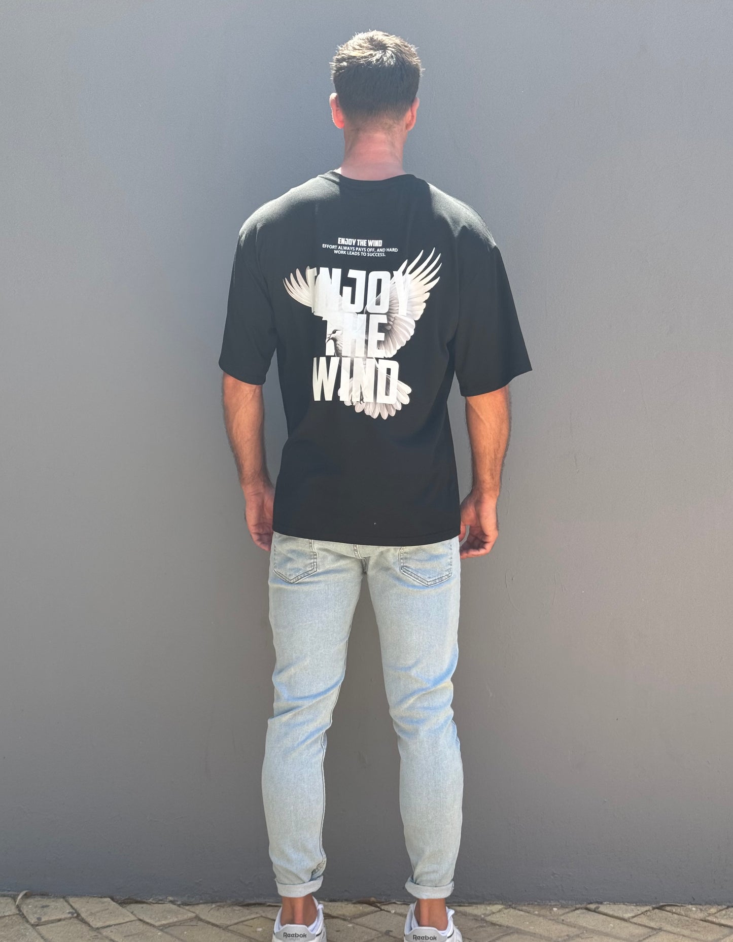 Eagle Oversized Tee Ανδρική - Black