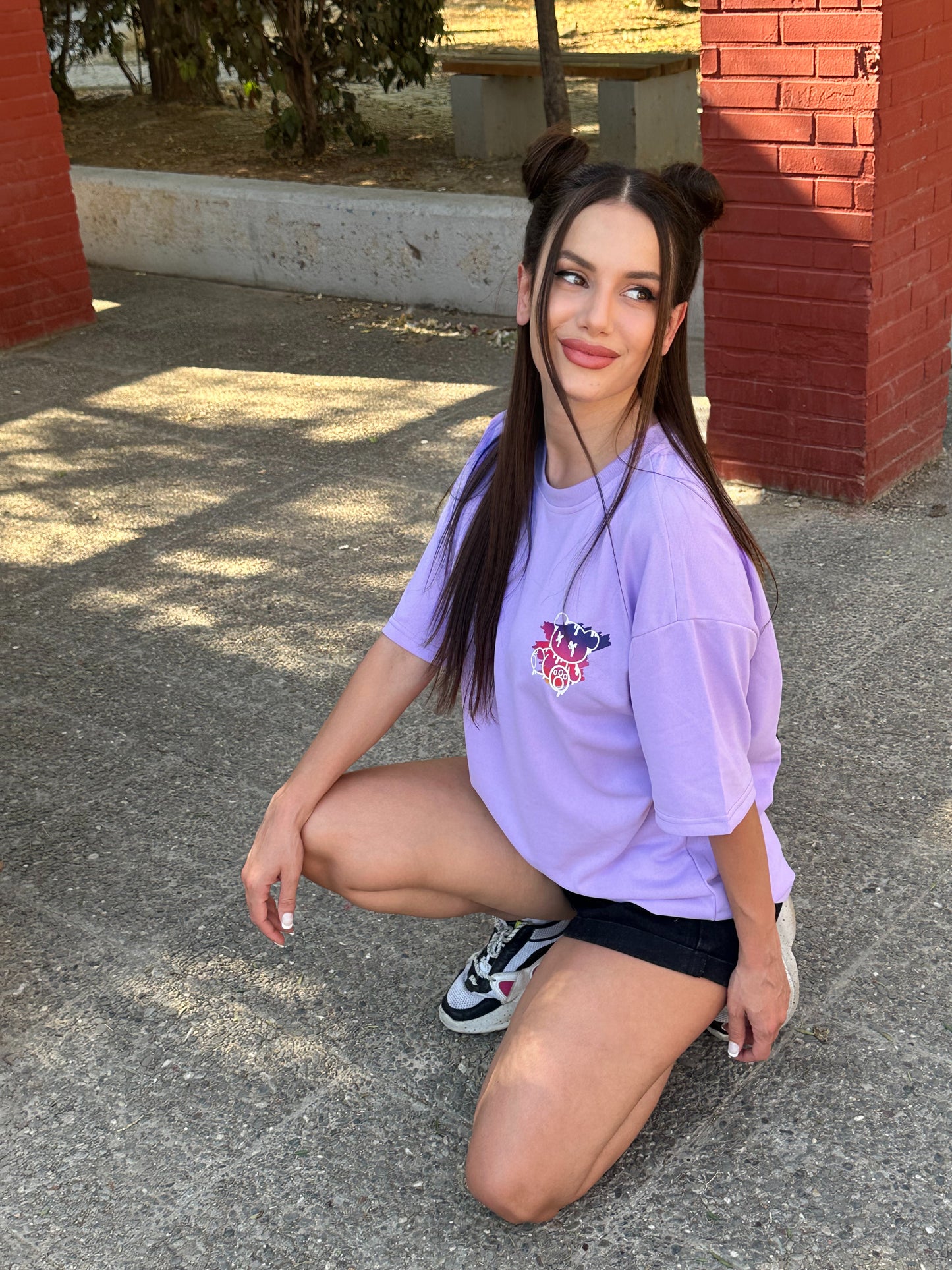 NY Teddy Tee Γυναικεία - Purple