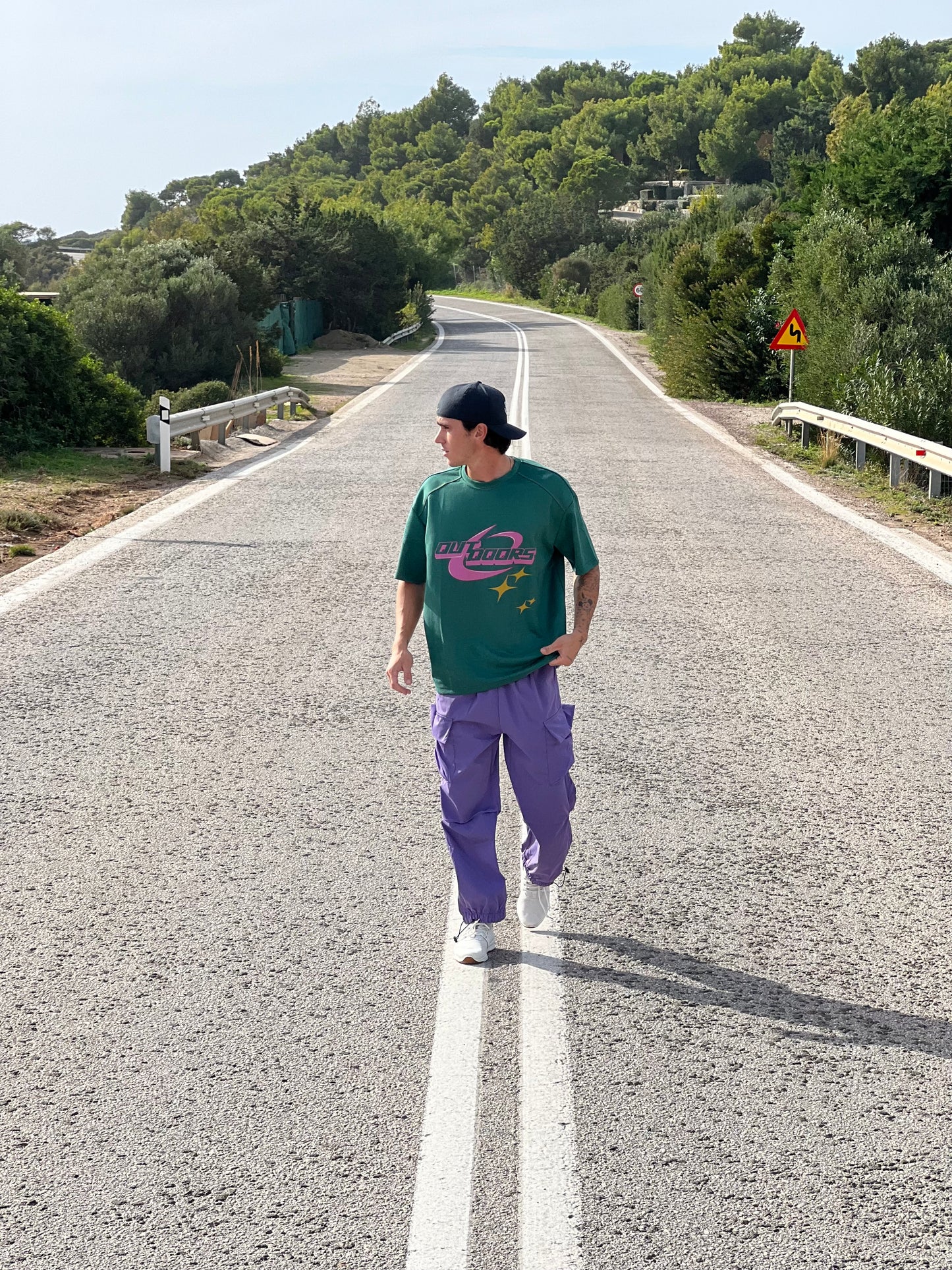 Cargo Pocketed Pants Ανδρικά - Purple