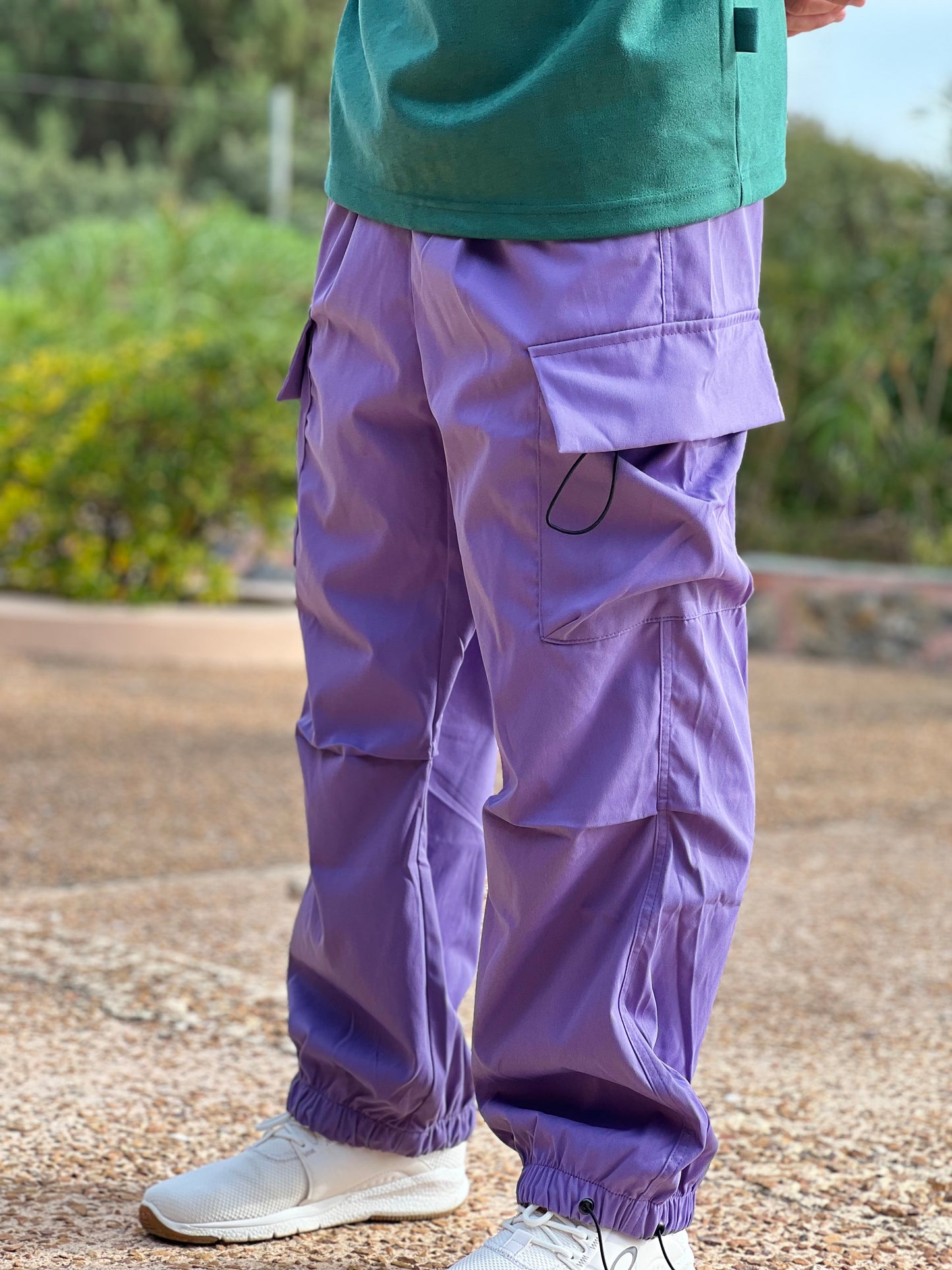 Cargo Pocketed Pants Ανδρικά - Purple