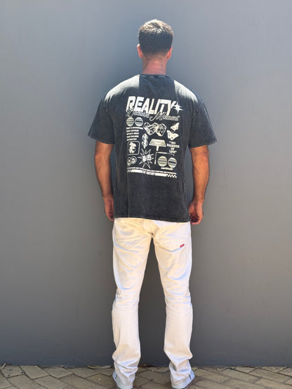 Reality Washed Tee Ανδρική - Dark Grey