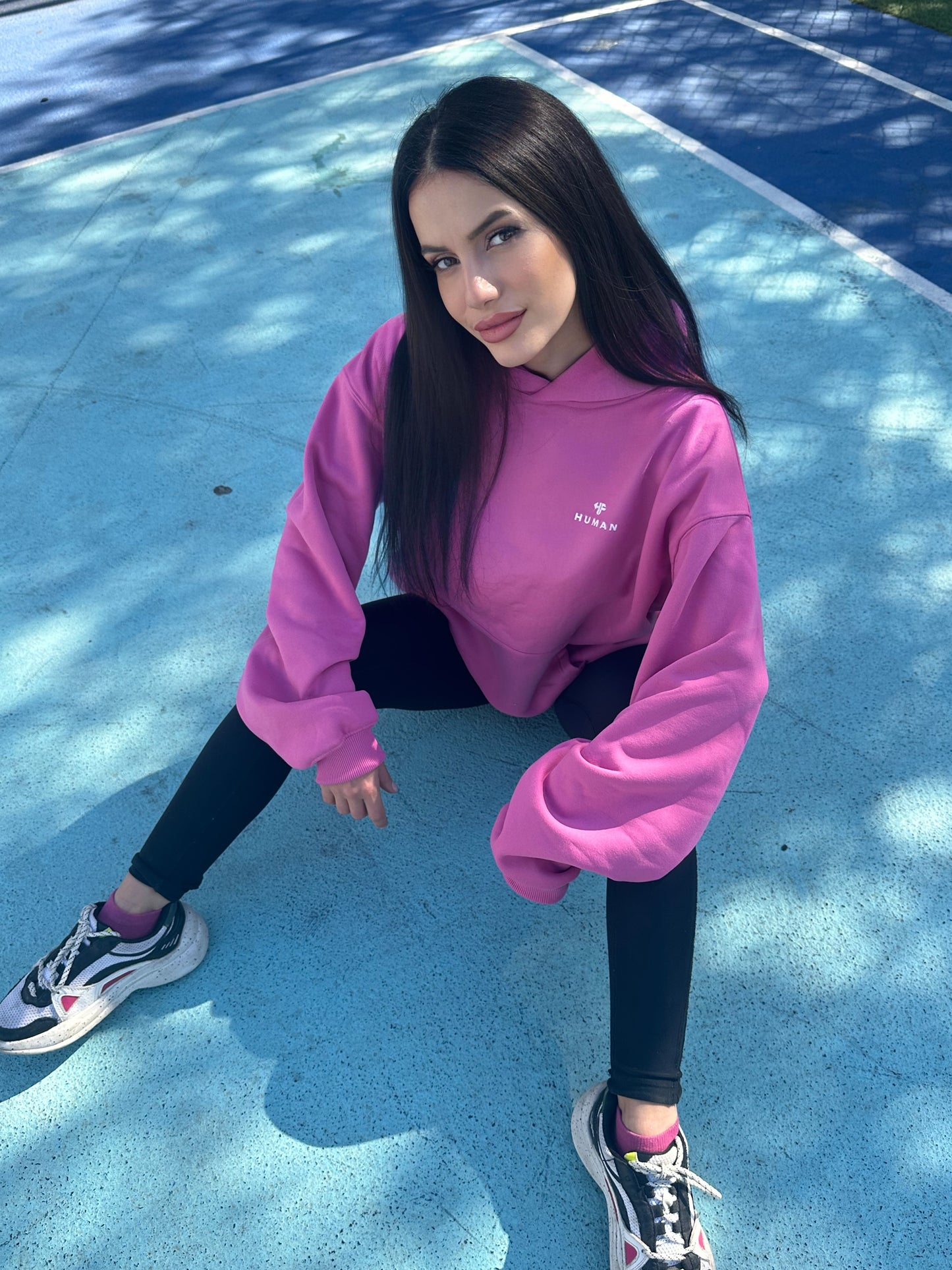 Essential HUMAN Hoodie Γυναικείο - Pink