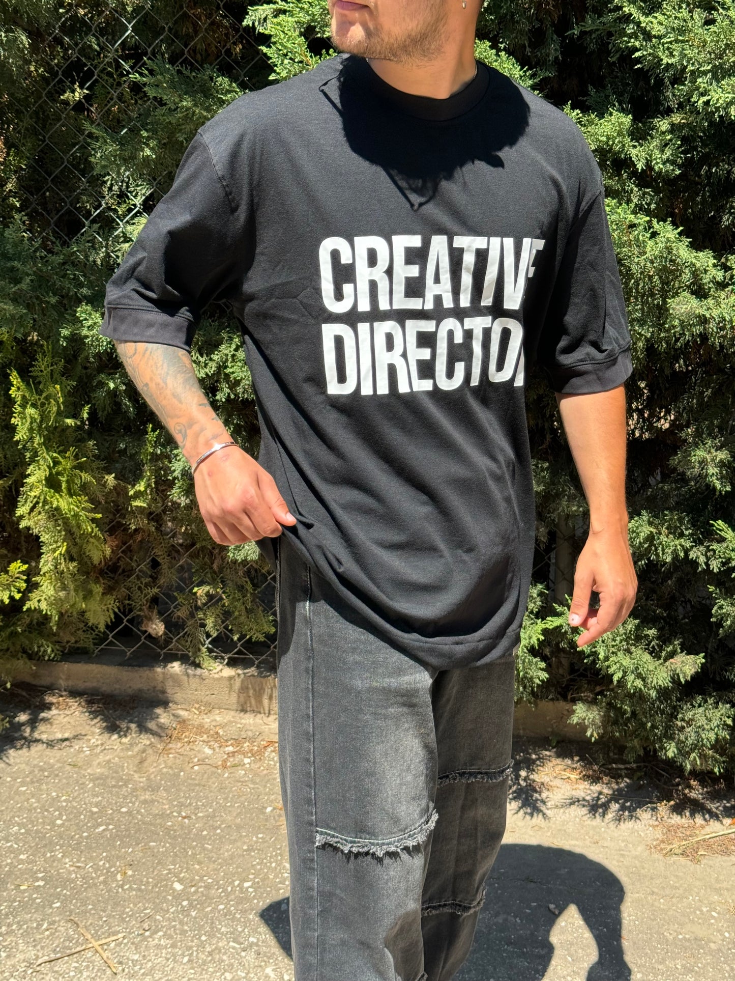 Creative Print Tee Ανδρική - Black