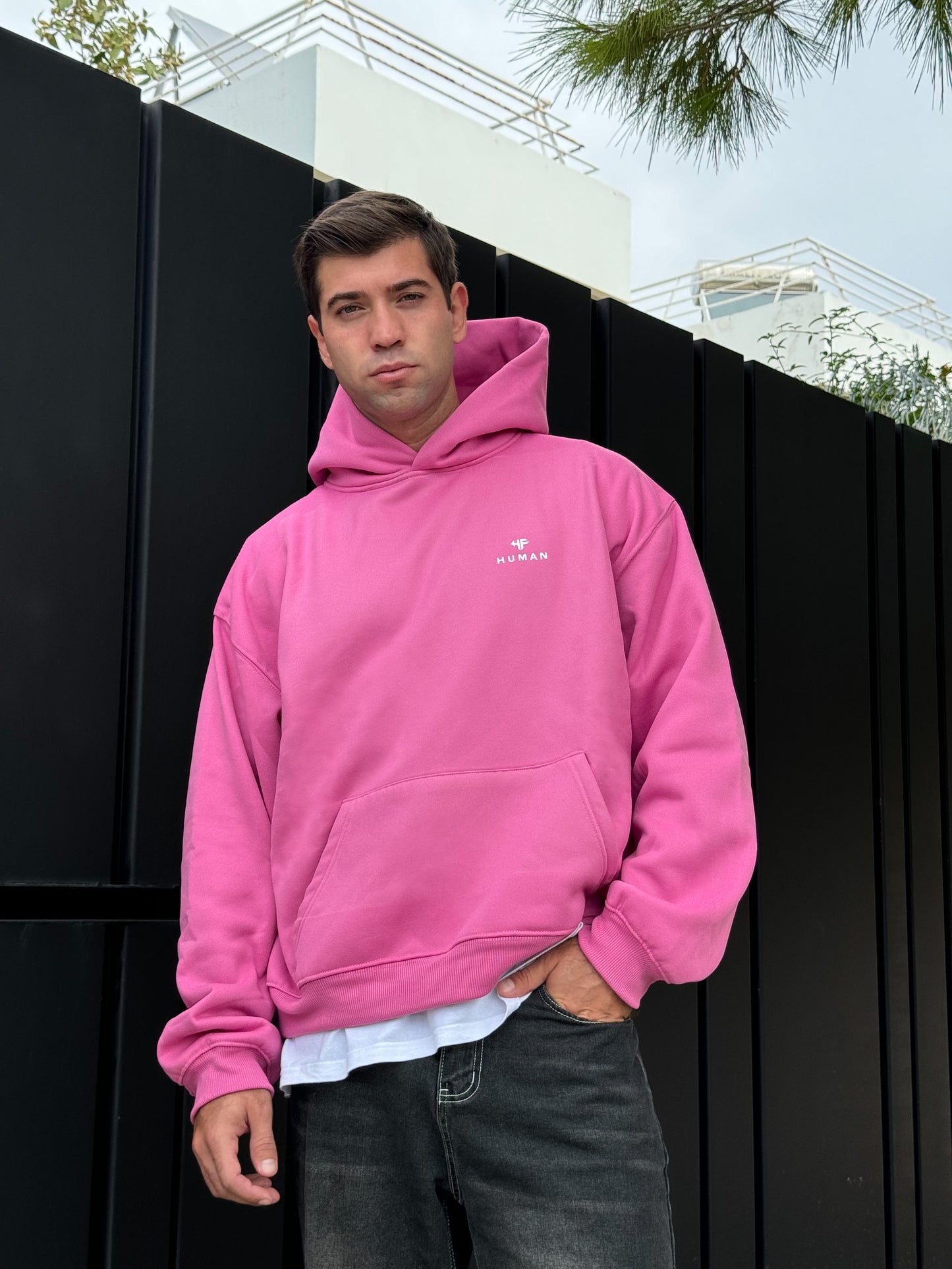 Essential HUMAN Hoodie - Pink