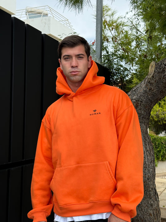 Essential HUMAN Hoodie - Orange