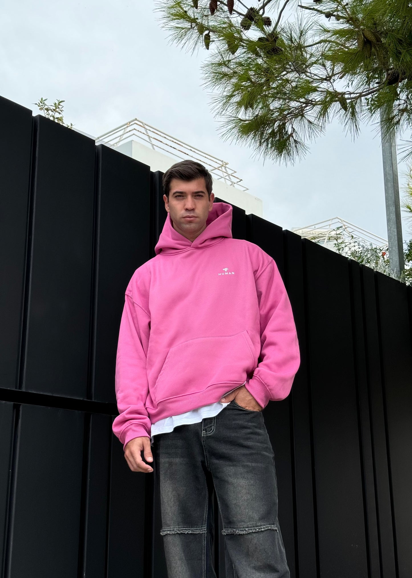 Essential HUMAN Hoodie - Pink