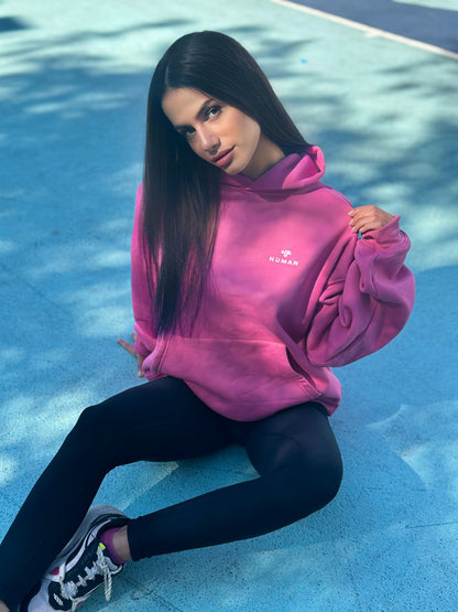 Essential HUMAN Hoodie Γυναικείο - Pink