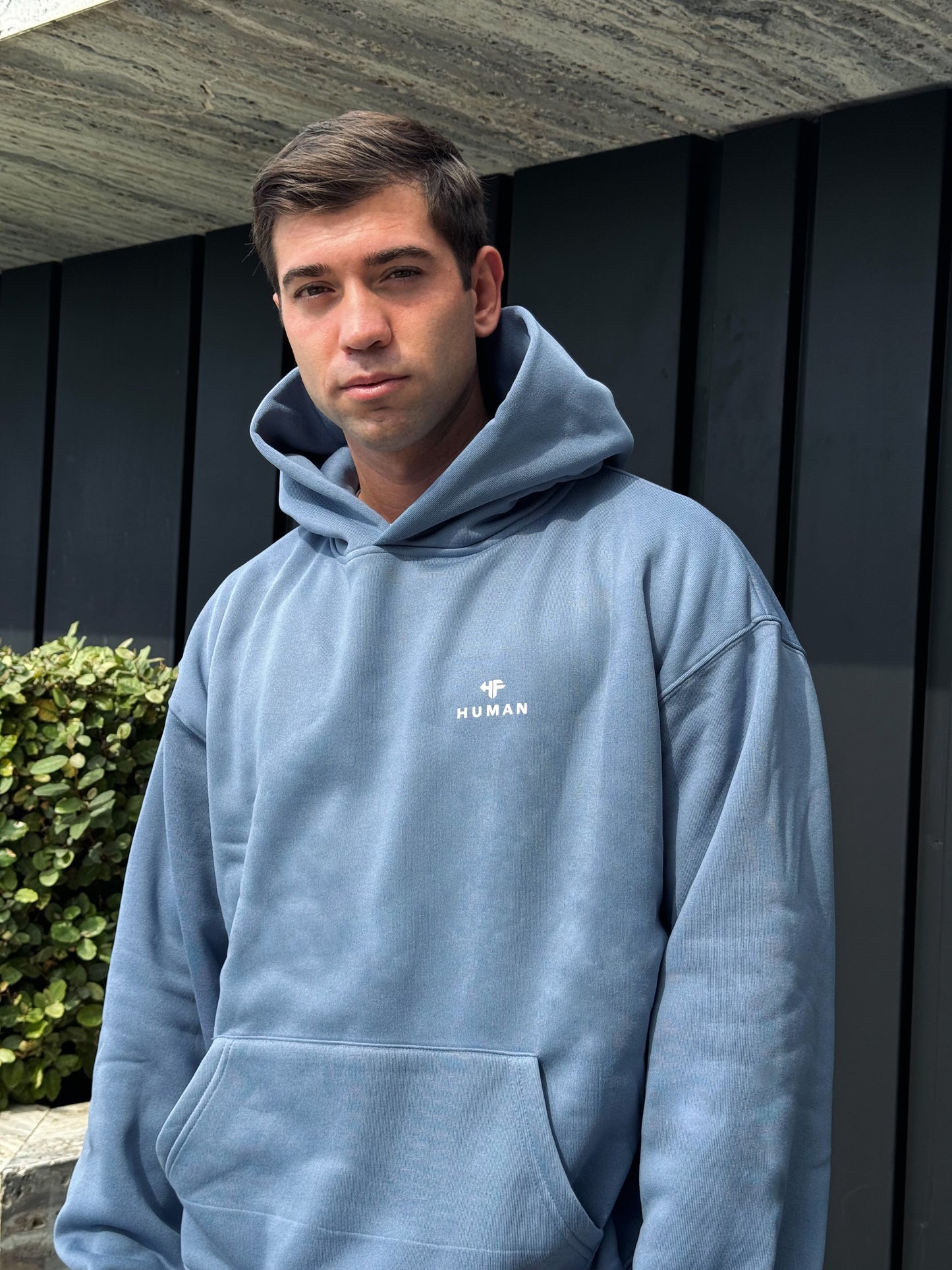 Essential HUMAN Hoodie - Mouse Blue