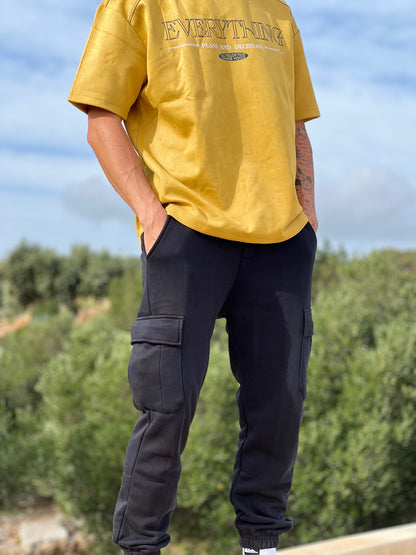 Baggy Cargo Pants Ανδρικά - Black