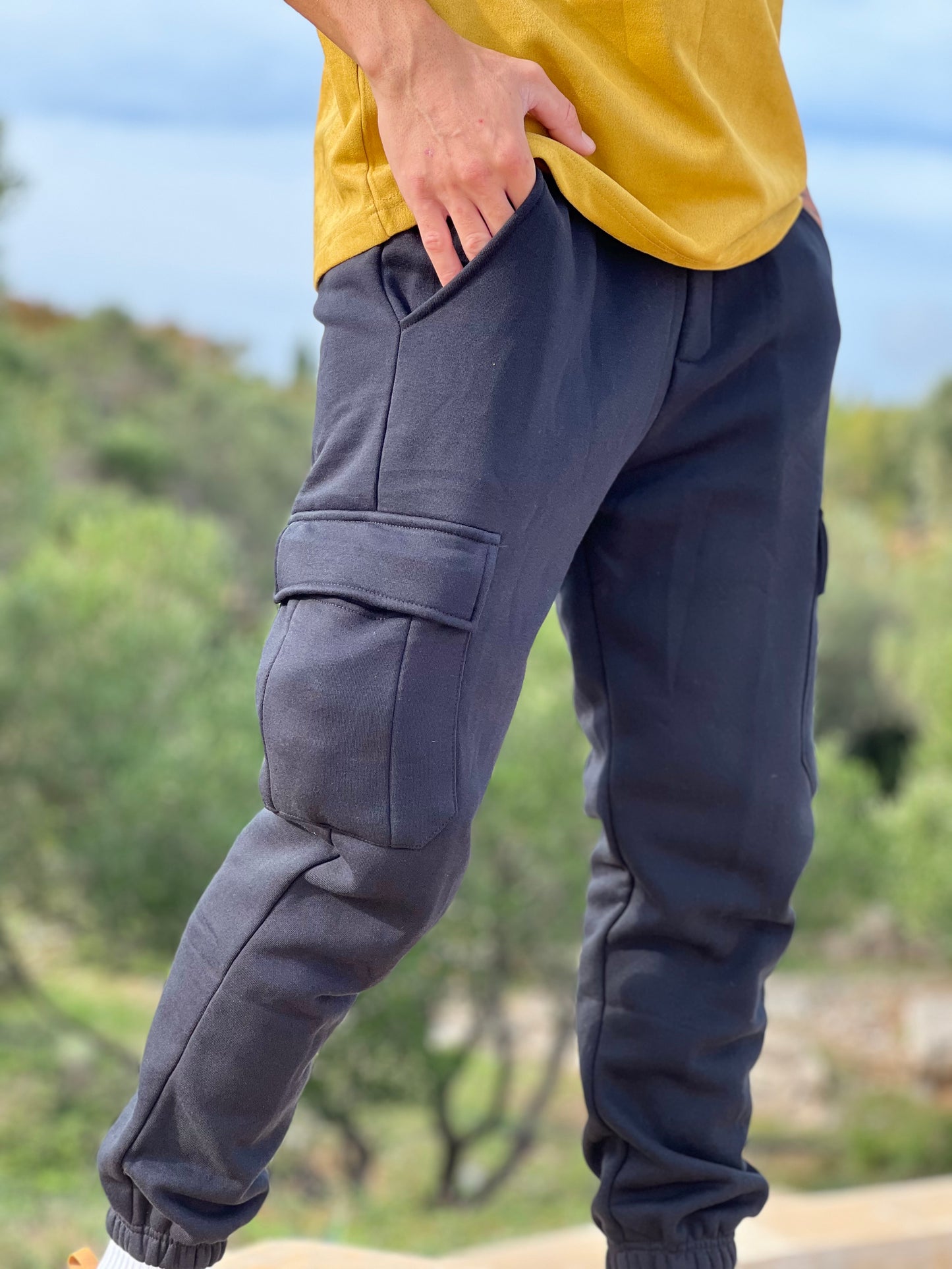 Baggy Cargo Pants Ανδρικά - Black