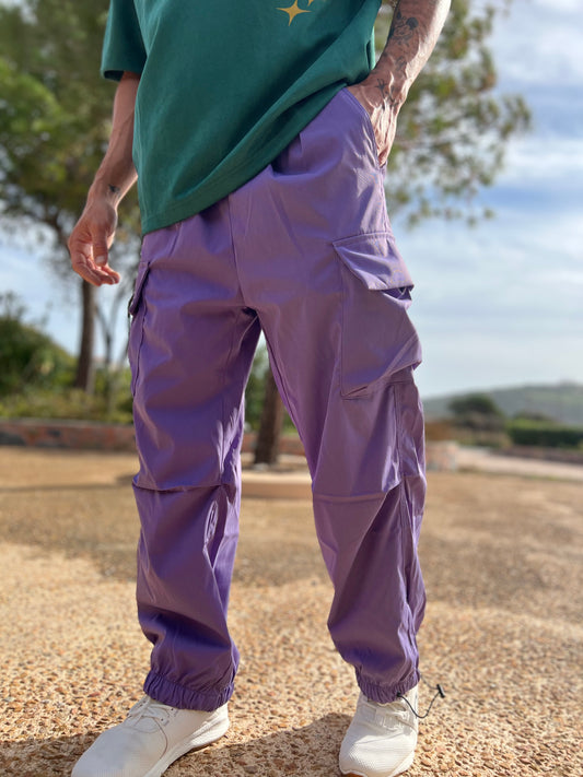 Cargo Pocketed Pants Ανδρικά - Purple